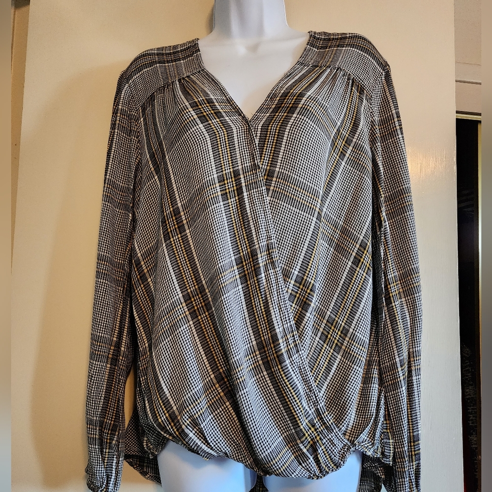 Max Studio Faux Wrap Blouse